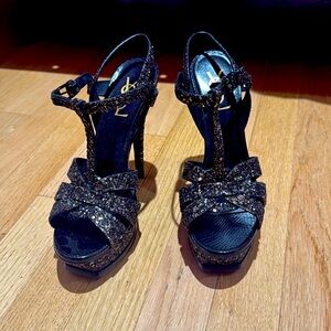 YSL tribute sandal heel